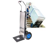 Carrello Elettrico Per Salire Le Scale, Carico Da 400 Kg Carrello A Mano Per Salire Le Scale Salva-Lavoro Con Maniglia Telescopica (45-65 Pollici), Motore Brushless Da 1200 W, Batteria Da 48 V/36 Ah