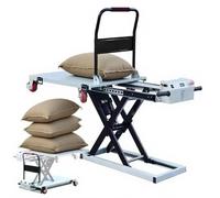 Carrello Elevatore A Forbice Idraulico, Capacità 300 Kg, Tavolo Elevatore A Forbice Idraulico Elettrico Con 4 Ruote For La Movimentazione Dei Materiali(155x75cm)