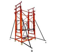 Carrello elevatore elettrico - Piattaforma elevatrice idraulica completamente automatica, design pieghevole per uso interno/esterno, resistente, portatile e versatile