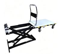 Carrello Elevatore Idraulico Elettrico, Piattaforma Elevatrice Mobile A Forbice Capacità 660 Lb Per Movimentazione Dei Materiali(39.3inx29.5in)