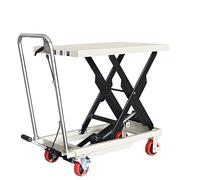 Carrello elevatore idraulico manuale, piattaforma mobile dell'ascensore di forbice, carrello pieghevole portatile del magazzino, altezza 700x450mm elevazione 720mm, ideale per camion e soluzioni di
