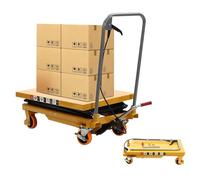 Carrello Elevatore Manuale, Carrello a Piattaforma, Carrello Sollevatore, Elevatore Idraulico, Carrello per Tavolo Elevatore, per Movimentazione e Trasporto di Materiali,200kg