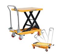 Carrello Elevatore Manuale, Carrello a Piattaforma, Carrello Sollevatore, Elevatore Idraulico, Carrello per Tavolo Elevatore, per Impieghi Gravosi,300kg