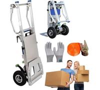 Carrello Elevatore per Sacchi Montascale, Carrello A Mano Pieghevole A 2 Ruote, capacità di Carico 200 kg, Telaio in Lega di Alluminio, Maniglia A Tre Ante