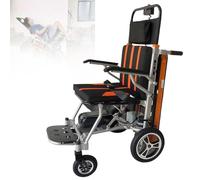 Carrello elevatore per scale, sedia a rotelle elettrica, carrello manuale, montascale elettrico, carico sicuro 165 kg/373 libbre per pazienti anziani disabili Manual Model
