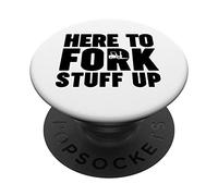 Carrello elevatore qui per la roba della forcella Up PopSockets PopGrip Adesivo