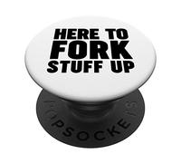 Carrello elevatore qui per la roba della forcella Up PopSockets PopGrip Adesivo