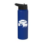 Carrello elevatore | Sfondo luna | Divertente carrello elevatore Stainless Steel Insulated Water Bottle