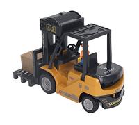 Carrello Elevatore Telecomandato in Scala 1:24 Carrello Elevatore RC Giocattolo con Luci Sonore Remote 2.4G e Funzione Fumo Realistica per Bambini Ragazzi Bambini