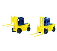Carrello elevatore TOMIX N calibro 3517 giallo 2 pezzi modello ferroviario...