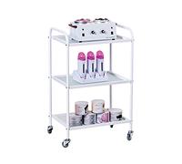 Carrello Estetista Bianco con 3 ripiani Professionale