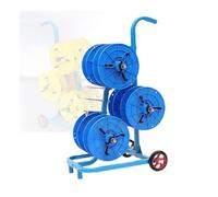 Carrello for bobine di filo portatile con ruote, espositore for cavi e rack di stoccaggio, supporto for bobina multistrato rotante, for fabbrica elettrica(Blue,38x63x96cm)