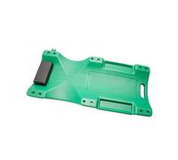 Carrello For Meccanico Con Poggiatesta Morbido Imbottito, For Garage A Basso Profilo Stampato A Soffiaggio, 6 Ruote Girevoli E Vassoi For Attrezzi, Capacità Di 330 Libbre(Green,91.8x42.8x9.4cm)