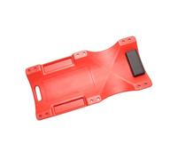 Carrello For Meccanico Con Ruote Da 6 Pezzi, Carrello For Garage Con Ruote A Basso Profilo Stampato A Soffio, Con Poggiatesta Imbottito E Vassoi For Attrezzi, Capacità Di 100 Kg(Red,101.5x48x11.5cm)