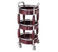 Carrello For Salone A 3 Livelli Con Telaio In Acciaio Inossidabile, Contenitore For Bellezza Ruote Bloccabili, Utilità Multifunzionale(A)