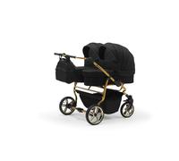 CARRELLO GEMELLO + 2x SEGGIOLINI AUTO ISO +ADATTATORE PASSEGGINO 3in1 DUET LU...