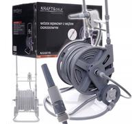 Carrello Giardino Con Avvolgi Tubo 45 M + 2m 1/2 " KD2078 Avvolgitubo