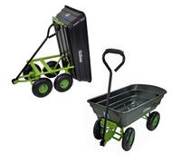 Carrello Giardino Manuale da Trasporto Carretto Inclinabile 300 KG