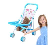 Carrello giocattolo per bambini - Playhouse passeggino per bambole con manico semplice | ingannare se stessi giocattoli per e divertenti giochi di ruolo - accessorio per orso e bambola