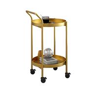 Carrello girevole in metallo con ruote, elegante carrello per bevande per servire e riporre facilmente la bevanda, perfetto per casa e feste, design moderno, soluzione salvaspazio