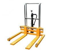 Carrello Idraulico Impilatore con sollevamento a pedale, 300 kg, forca da 80 cm, compatto, freno, for lavori leggeri nel retrobottega Per Trasporto Pallet