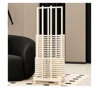 Carrello Impilabile For Grucce Con 4 Ruote, Carrello Impilabile Con 4 Lati, Espositore 4 In 1, Può Contenere Fino A 140,Negozi Di Abbigliamento(White,127x35x30cm)