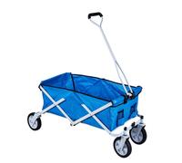 Carrello in acciaio da spiaggia e campeggio richiudibile con ruote e custodia PACIFIC