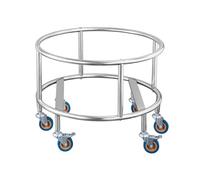 Carrello in acciaio inossidabile, supporto per pentole da zuppa commerciale, carrello per bombola del gas, base di rotolamento con ruote, carrello multifunzione per cucina, 55 cm