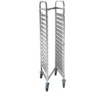 HENDI Carrello portateglie, 15 x GN 1/1, portata massima 150 kg, 445x610x(H)1710mm, acciaio inox