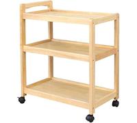 Carrello in legno a 3 livelli con portabottiglie per vino, contenitore mobile per cucina, intrattenimento e nizzazione, ideale per pranzi e decorazioni per la casa