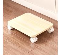 Carrello In Legno Con Ruote Bloccabili, Supporto For Stampante Mobile, Carrello For Computer Con 4 Ruote Universali, Adatto For Uso In Ufficio/posizionamento Su Torre(Beige,11.8x13.7x2.2in)