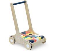 Carrello in legno Vilac Canopée con blocchi colorati