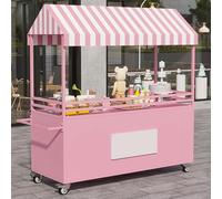 Carrello indipendente dell'alimento con il baldacchino, stalla mobile dell'alimento per il centro commerciale, mercato notturno, via, spiaggia
