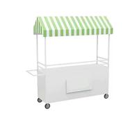 Carrello indipendente dell'alimento con il baldacchino, stalla mobile dell'alimento per il centro commerciale, mercato notturno, via, spiaggia