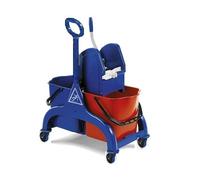Carrello lavapavimenti professionale Fred 2 x lt.25 Blu in Plastica