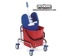 CARRELLO LAVAPAVIMENTI PULIZIE MINI JACK FILMOP 8010 ACCIAIO CM.51x40x87 CARRELL