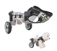 Carrello leggero regolabile per sedia a rotelle con 4 ruote, tutore per gambe e anca per cani e gatti feriti