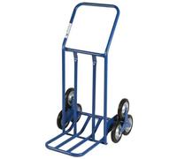 Carrello manuale 6 ruote saliscale Kg.120 portasacchi pala ribaltabile per scale
