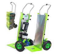 Carrello Manuale Elettrico,Electric Manual Trolley,Carico Massimo 220 kg Carrello per Sacco Risparmio di Manodopera,Motore Brushless da 800 W,Batteria al Litio Collegabile da 48 V 24 A,Scale su e giù