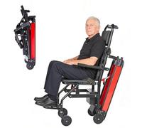 Carrello Manuale Elettrico Per Salire Le Scale,Carrello Elettrico Cingolato Per Salire Le Scale,Sedia A Rotelle Per Anziani,Portata Massima 169 Kg/373 Libbre 13AH