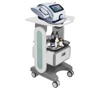 Carrello medico con cassetti, trolley portatile da salone con ruote universali, multifunzione, per ospedali, saloni di bellezza, spa, max. 50 kg