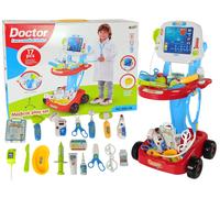 Carrello medico con tavolino ed ECG, set per bambini da 17 pezzi