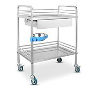 Carrello Medico, Multifunzionale Carrello da Cucina, Acciaio Inossidabile con Carrello da Laboratorio per Ospedale, con Ruote Bloccabili - 2/3 Strati