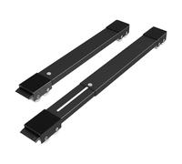 Carrello mobile for mobili, base mobile for lavatrice con rulli estensibili for elettrodomestici(Black)