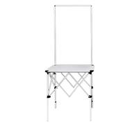 Carrello Mobile for Ristorazione In Lega Di Alluminio, Bancarella Pieghevole, Durevole, Adatto for Mercati Ambulanti/agricoli/fiere(80x40cm/31.5x15.7in)