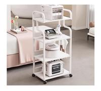 Carrello Mobile Multifunzionale - Carrello For Estetista Con Ruote, Carrello For Macchine Estetiche For Saloni, Spa, Carrello Mobile For Macchine Estetiche A 3/4 Livelli For Saloni(White,4 Tier)