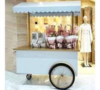Carrello mobile per distributori automatici, espositore per alimenti con ruote bloccabili, elegante e durevole per mercati, eventi, vendita al dettaglio