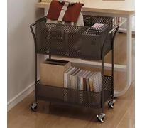 Carrello mobile per libri con organizer per documenti, soluzione versatile sotto la scrivania per ufficio, cucina, lavanderia e camera da letto