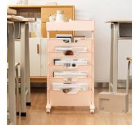 Carrello mobile per libri con ruote, libreria a rotelle per camera da letto e aula - Soluzione versatile per riporre libri per una facile nizzazione e accessibilità