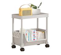 Carrello mobile per libri - Organizer da pavimento mobile con ruote per prodotti da toeletta, libreria arrotolabile - per la casa, il bagno, lo studio, la scuola, l'ufficio, i documenti, DVD, il